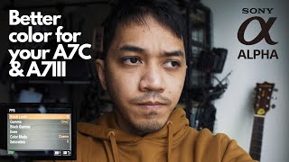 How to get BETTER COLOR with your SONY A7C & A7III screenshot 5