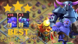 Th16 Attack Strategy With PEKKA & Bowler!! Best Th16 Attack in Coc