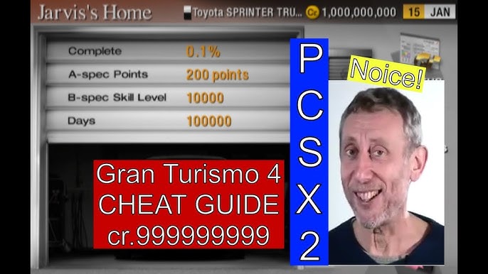 Gran Turismo 4 Money Cheat - NTSC PCSX2 Cheat Engine 