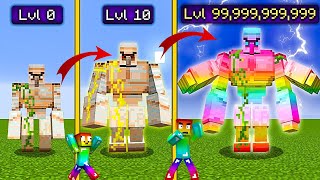 MINECRAFT, NHƯNG NOOB NÂNG CẤP GOLEM SIÊU CẤP LÊN Level 9,999,999...??