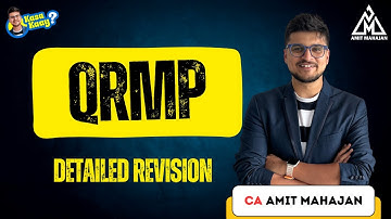 QRMP | Detailed Revision | CA Amit Mahajan