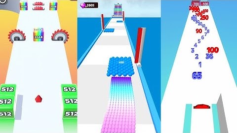 Jelly Run 2048 vs Canvas Run vs Number Master Number Runner Gameplay ! Ep #6