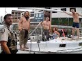 Police bust  floating homeless encampment for partying too hard