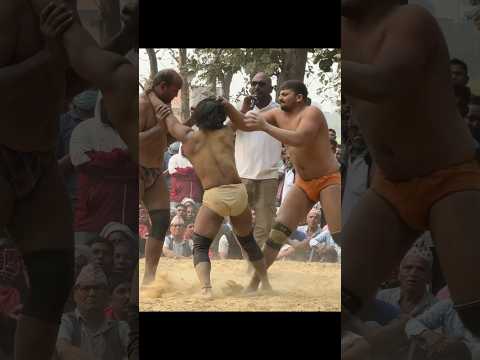 एक नेपाली को दो पहलवानो ने पिट दिया | mewa thapa ki kushti dangal