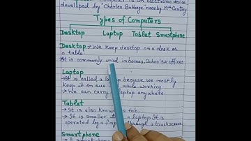 Computer and Types of Computers Chapter-1(Computer) I  For class 2