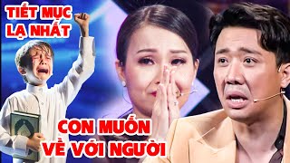 TIẾT MỤC LẠ NHẤT CÔ BÉ ĐANG HÁT MUỐN VỀ VỚI NGƯỜI Khiến Trấn Thành Xúc Động Vì GIỌNG KHỦNG | THVL