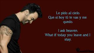 Luis Fonsi - Le Pido Al Cielo (Letra &amp; English Translation Lyrics) [Audio]