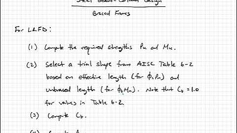 Procedure to Design Steel Beam-Columns