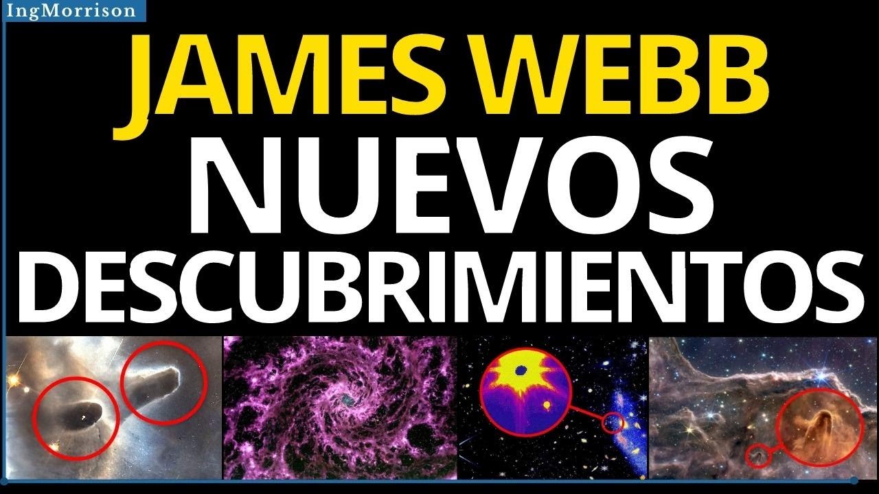 DESCUBRIMIENTOS nuevas imágenes TELESCOPIO JAMES WEBB galaxias estrellas con asteroides y nebulosas