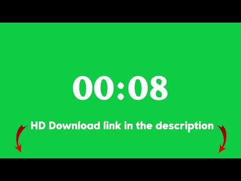10 seconds countdown timer green screen with sound effect no music green screen