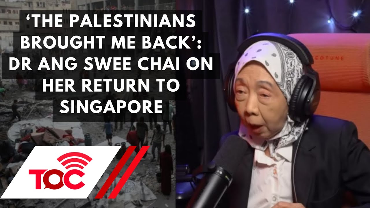 ‘The Palestinians brought me back’: Dr Ang Swee Chai on her return to Singapore