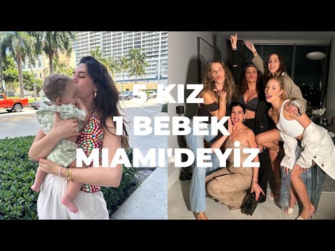 5 Kiz 1 Bebek Miamideyiz! | Burda olan burda kalir 😨