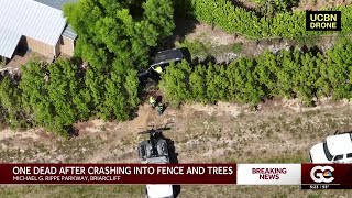 Driver dies in crash after vehicle ends up in ditch off Michael G. Rippe Parkway in Lee County