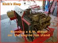 Engine run stand part 2- running the International 6.9L IDI and partial teardown-Rick's Shop