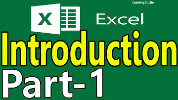 MS Excel 2016 Tutorial in Hindi / Urdu Part 1