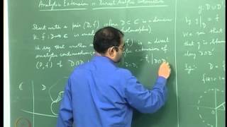 ⁣Mod-06 Lec-19 The Idea of a Direct Analytic Continuation or an Analytic Extension