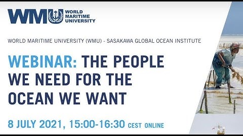 WEBINAR: The People We Need for the Ocean We Want