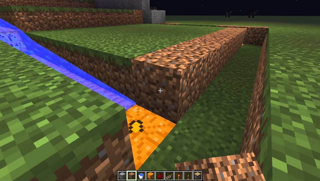 Minecraft - Farm Lúa, cà rốt và khoai tây - YouTube