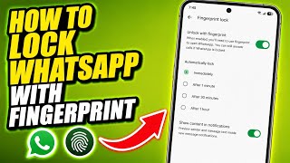 كيفية قفل واتساب ببصمة الإصبع screenshot 1