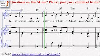 Http://www.virtualsheetmusic.com/video16 virtual sheet music presents
christmas carols - we wish you a merry for voice and piano. subscribe
to our ...