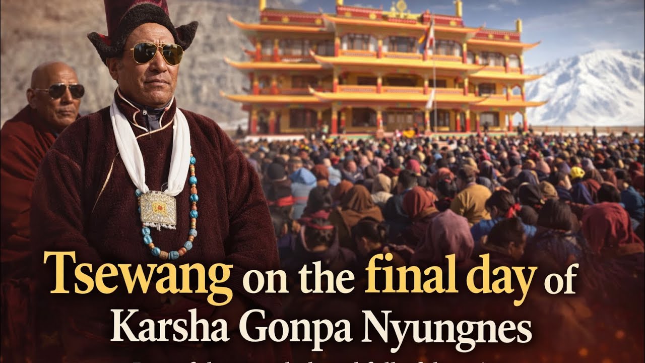 Tsewang on the final day of the Karsha Gonpa Nyungnes—peaceful, grounded, and full of devotion.