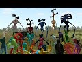 All Siren Heads Vs All Poppy Playtime Monsters | Garry's Mod