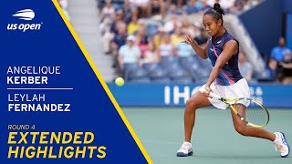 Angelique Kerber vs Leylah Fernandez Extended Highlights | 2021 US Open Round 4