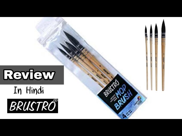 Brustro Mop Brush Review \ Best Watercolor Mop Brush in India 