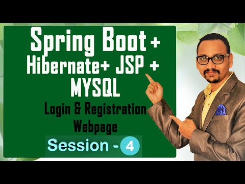 Spring Boot Project Session-4 || Send data from JSP page to database || Login,Registration
