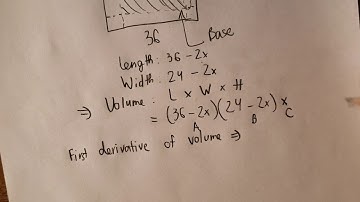 Calculus Help: Finding the maximum volume from open-top box by first derivative.
