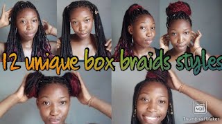 12 Unique box braids styles