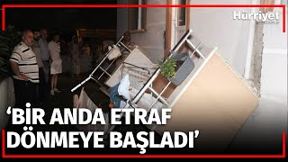Oturdukları Balkon Çöken Çift Neye Uğradığını Şaşırdı