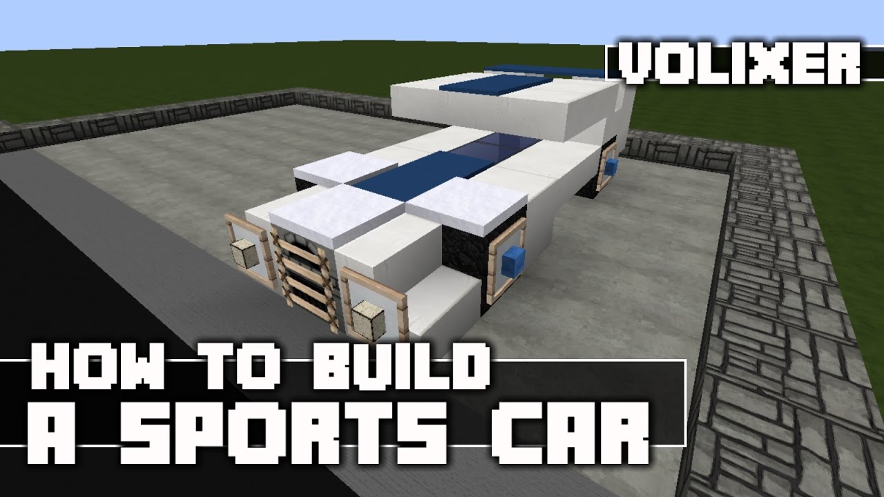 Minecraft How to Build Sports Car YouTube
