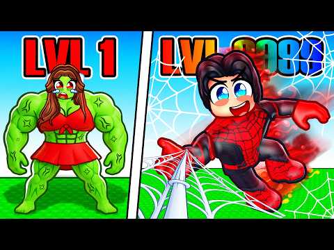 Reaching MAX LEVEL In Roblox +1 SUPERHERO EVOLUTION!
