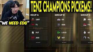 Full TenZ Reveals His Champions 2026 Pickems Update
