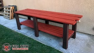 How to build a simple and strong 2x4 workbench