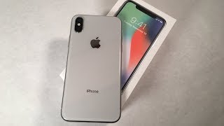 iPhone X Silver Unboxing & First Impressions - YouTube