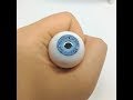 Realistic polymer clay eye ball making process