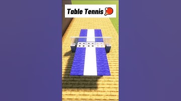 Minecraft: How to Make Table Tennis🏓