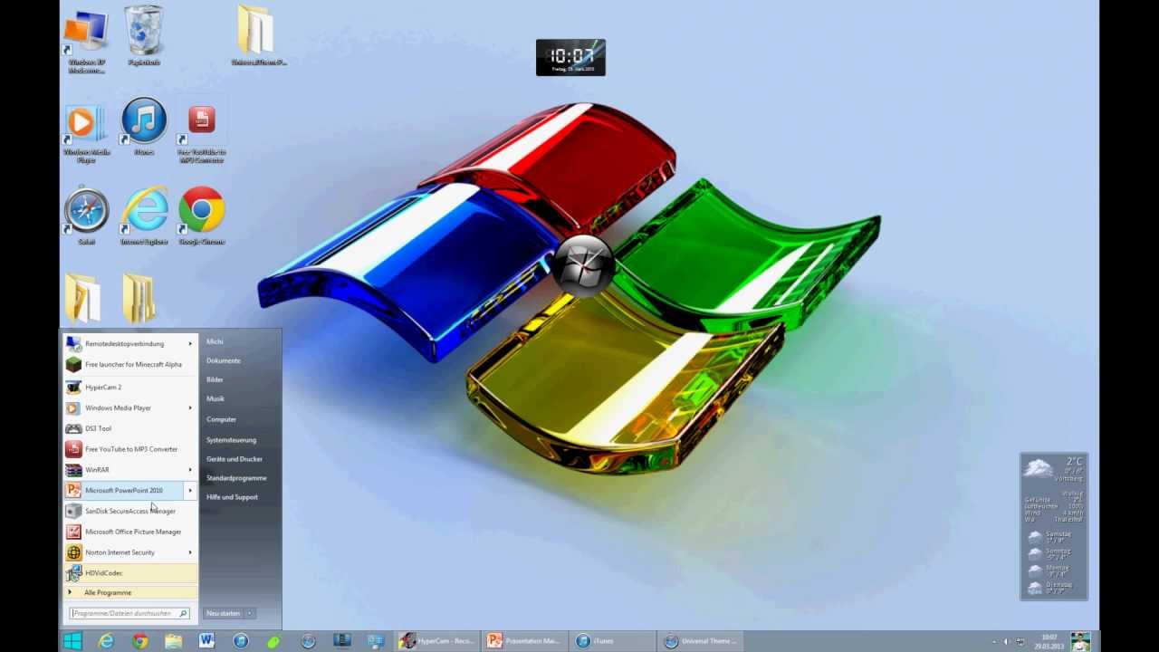 Windows 8 Design auf Windows 7 installieren - YouTube