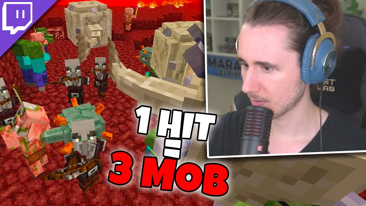 MINECRAFT ma 3 MOB SPAWNANO A OGNI HIT