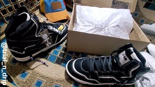 7-10 shoe unboxing black | 714 high-top sneaker 👟 | #trialanddrip @7.10store Comment to know more.
