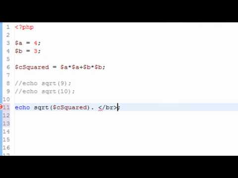 PHP Programming 10 Pythagorean