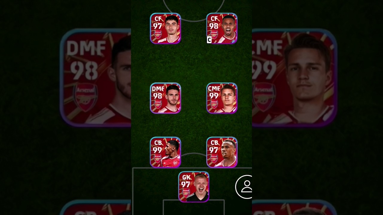 1500 coin Arsenal pack squad in efootball 2024