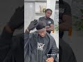 The customer cut his own hair  barber haircut shorts