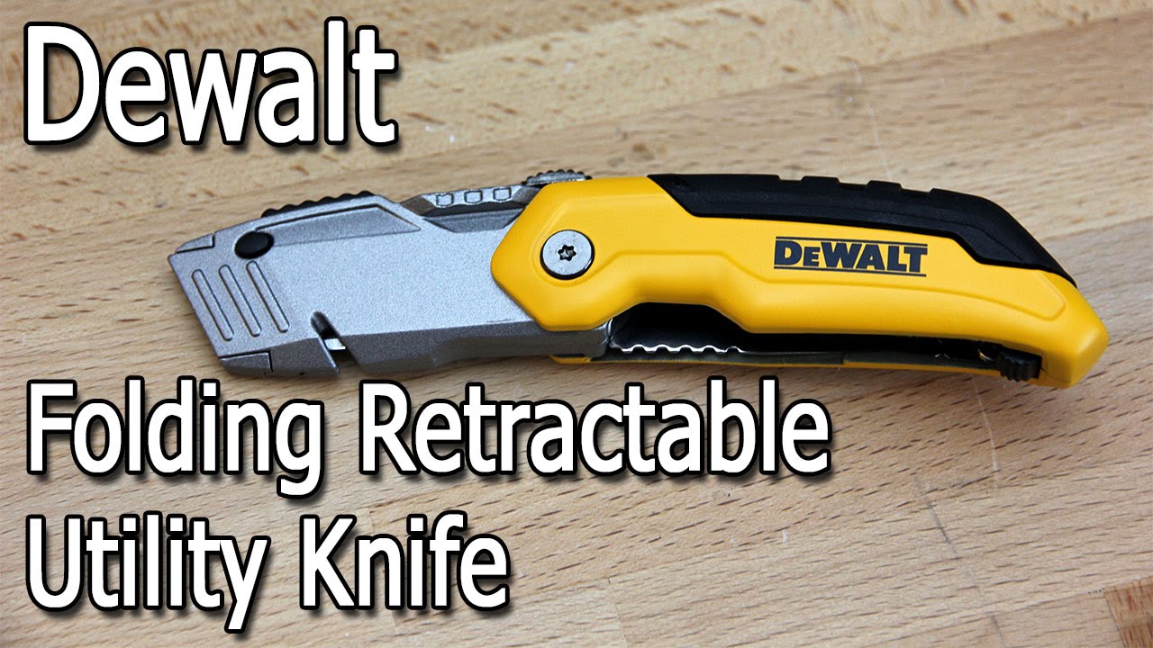 Dewalt Utility Knife How To Change Blade Dewalt Retractable Folding Utility Knife Review - YouTube