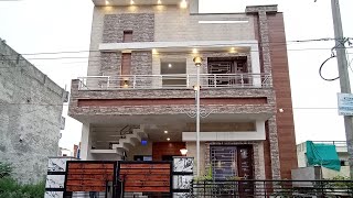 125 gaj double storey 25*45 house for sale with house design in Mohali Sunny enclave sector 125