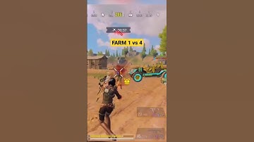 Crazy 1vs4 at farm in codm br 🥵 |Intense Clutch in Codm #shorts