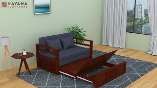 Navana Furniture Sofa Cum Bed - HSB 6902