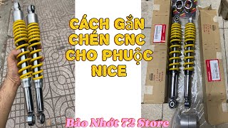 Cách gắn cục đôn Và Chén Phuộc Cnc cho phuộc Nice cực kì dễ dàng ?? #baonhotvungtau #nice #cnc